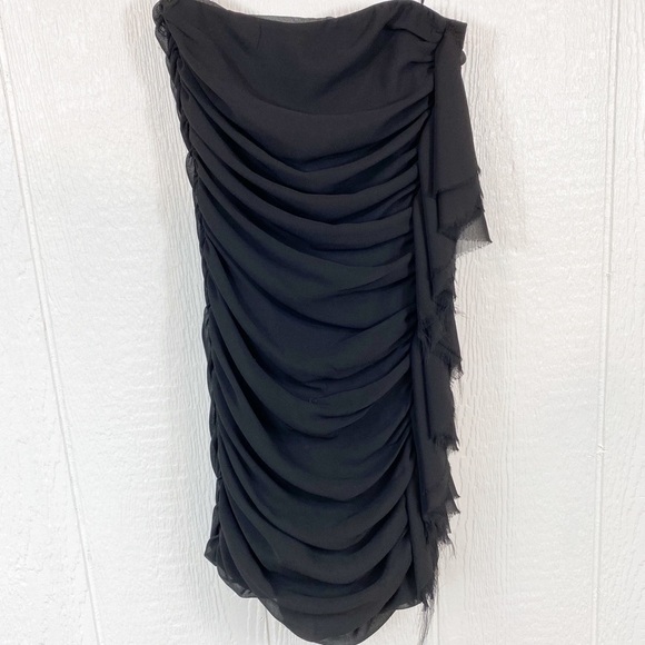 Express Black Strapless Cocktail Dress - Picture 1 of 7
